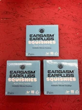 🆕LOT OF 3(24)Eargasm Squishies Moldable Silicone Earplugs✨Noise Reduction 22db