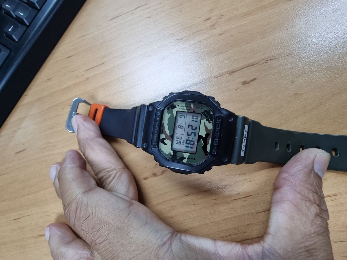 RARE CASIO G-SHOCK DW5600 TOMMY HILFIGER Limited Collaboration 