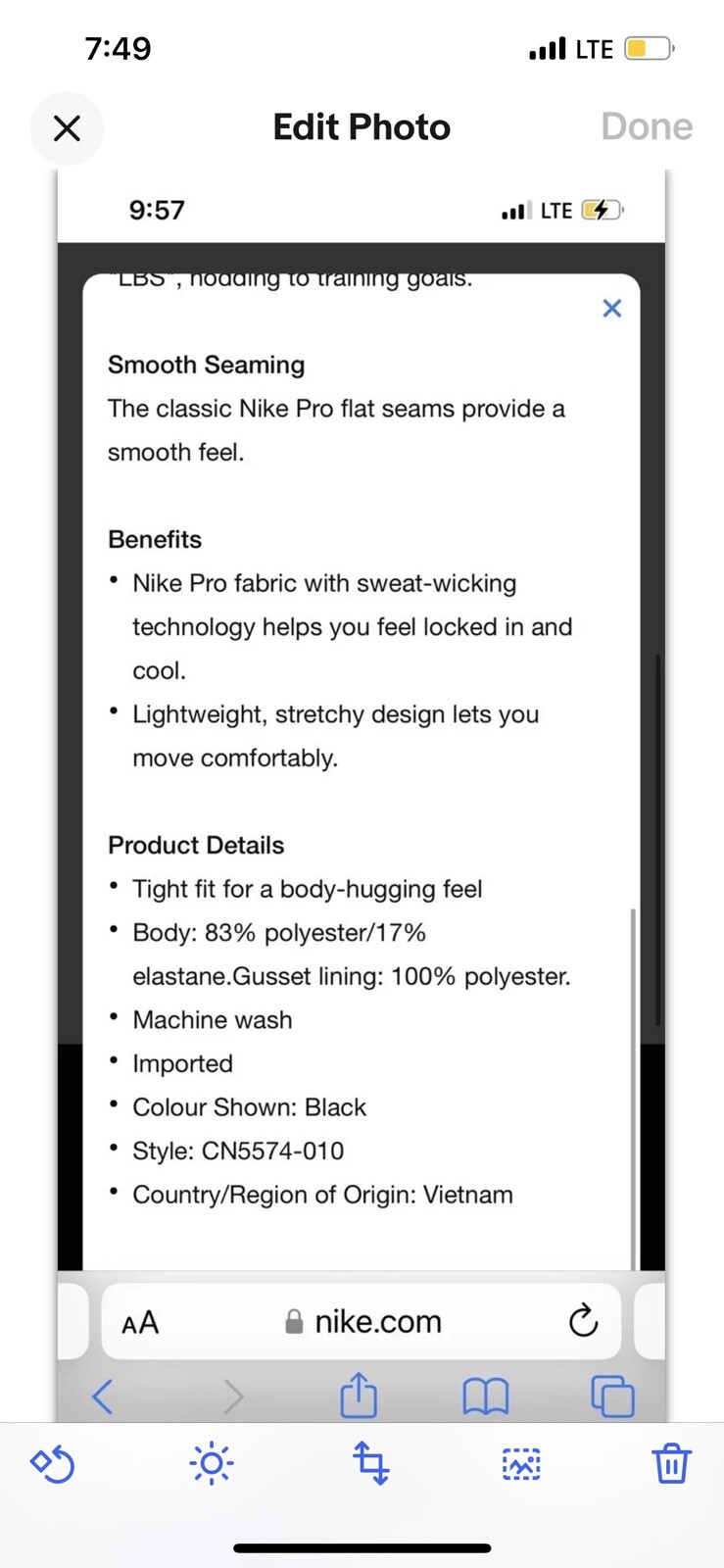 OFF WHITE X NIKE Collant donna nuovi con etichette NIKE x BIANCO SPORCO gialli rossi casual taglia S