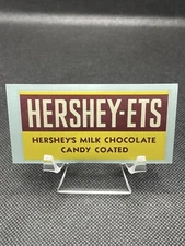 "NOS" New Old Stock Hersheys Hershey-Ets Candy Water Slide Vending Machine Decal