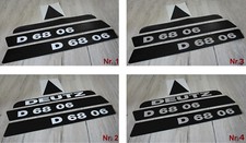 Deutz D6806 Aufkleber lang Motorhaube Label Sticker Emblem