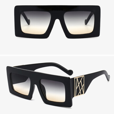 New Fashion Oversized Shield Square Sunglasses Mens Women Outdoor Shades Glasses