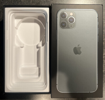 EMPTY BOX ONLY FOR IPHONE 11 PRO MAX MIDNIGHT GREEN 64GB FREE S&H