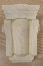Decoritive Hand & Machine Carved Solid Hardwood Alder Corbel for Cabinets New