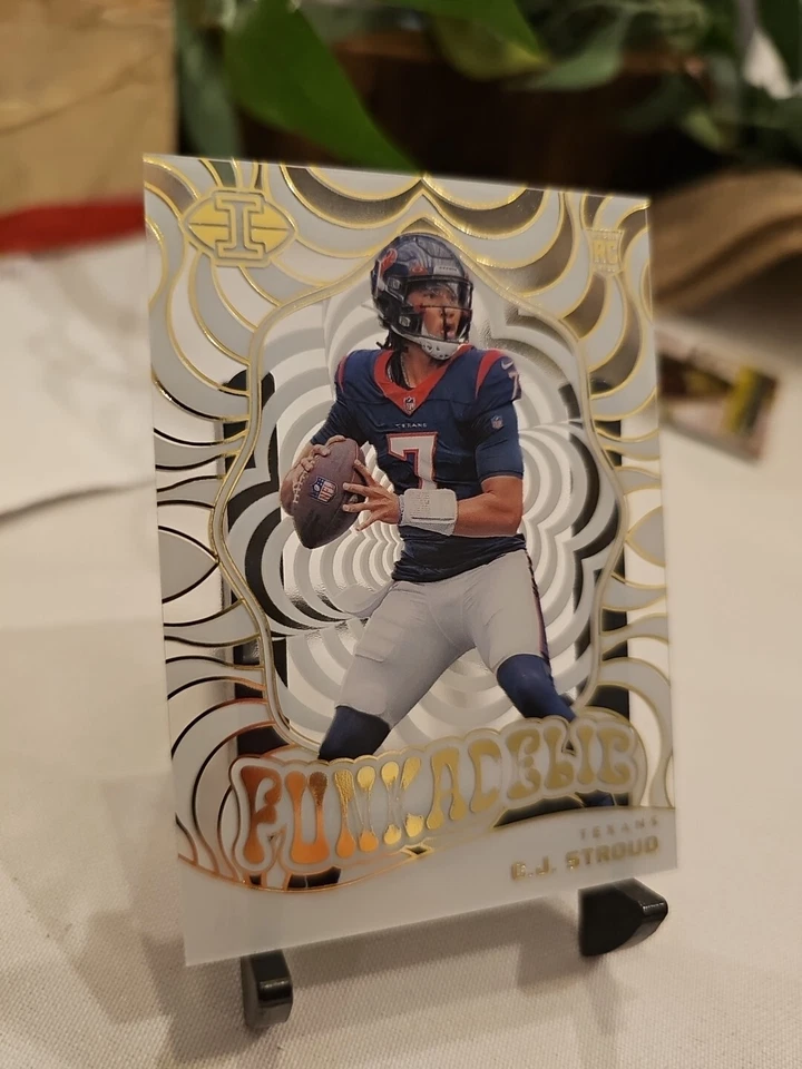 2023 panini illusions football GOLD  Funkadelic CJ Stroud Insert Rc #14 - Image 4 of 4