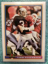 1991 BOWMAN TIMM ROSENBACH #423 PHOENIX CARDINALS 