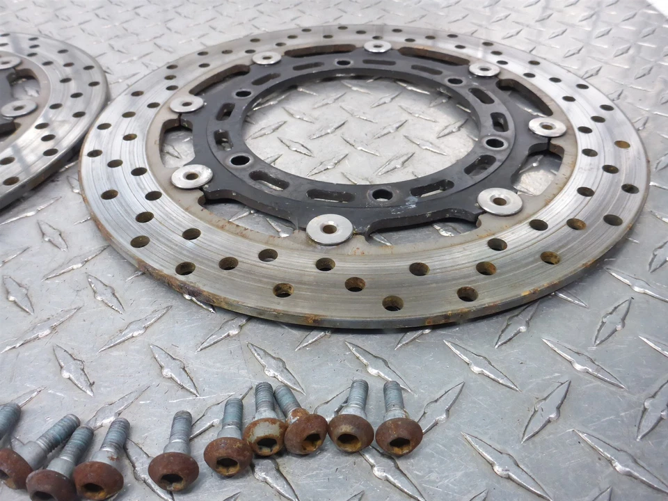 02 Yamaha Fazer 1000 FZ1 disco de freno delantero rotores pernos pernos juego de herrajes Foto 3 de 4