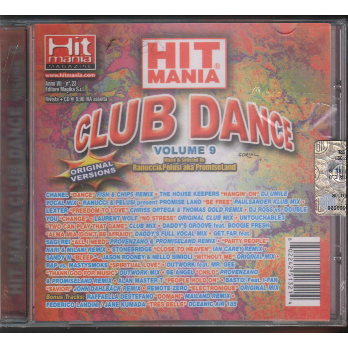 Various Artists CD Hit Mania Club Dance Volume 9 / Magika ‎– 80224251321 Sealed