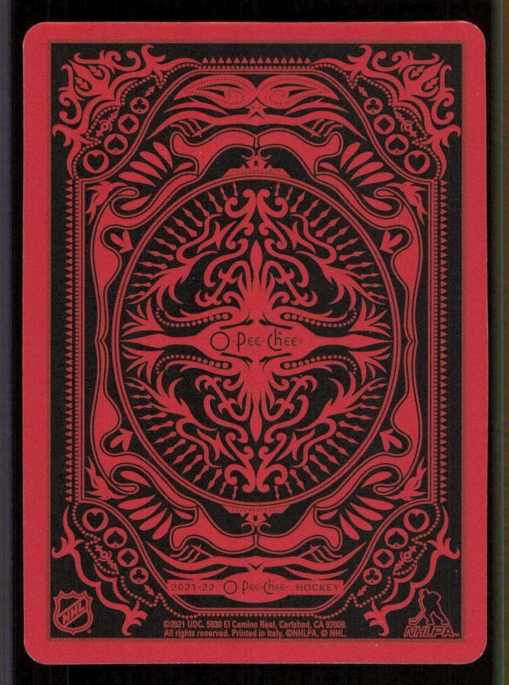 2021-22 O-Pee-Chee Playing Cards #7SPADES Ryan O'Reilly - Image 2 of 2