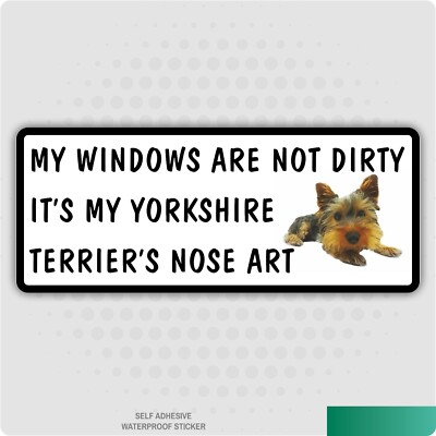 My Windows Are Not Dirty It's My Dog's Nose Art Autoaufkleber - verschiedene Rassen