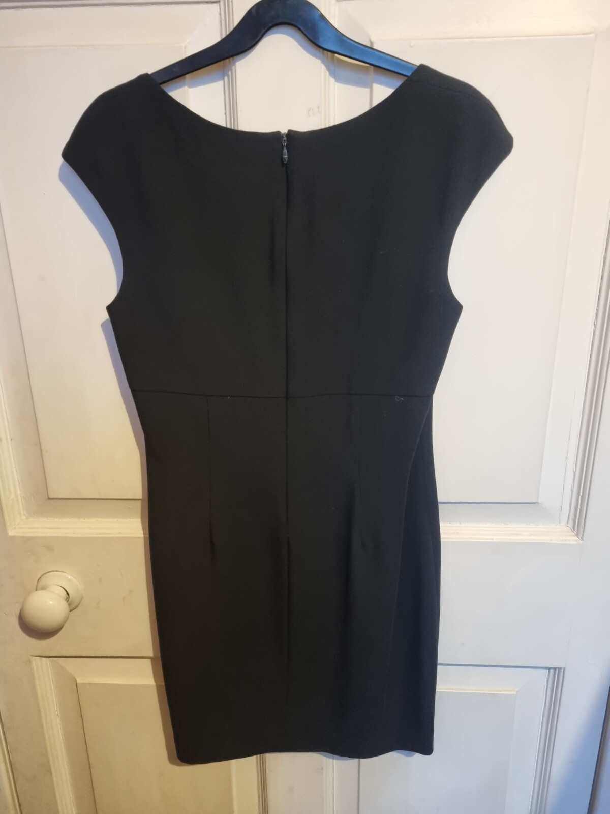 Karen Millen black fitted dress size 12 eBay