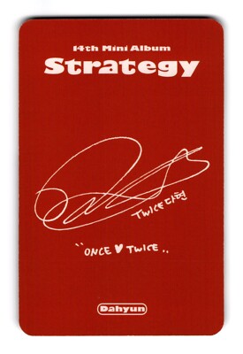 Twice Dahyun Photocard | Strategy | eBay