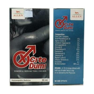 Allen Homeopathic X-Cite Dum Drops (30ml)