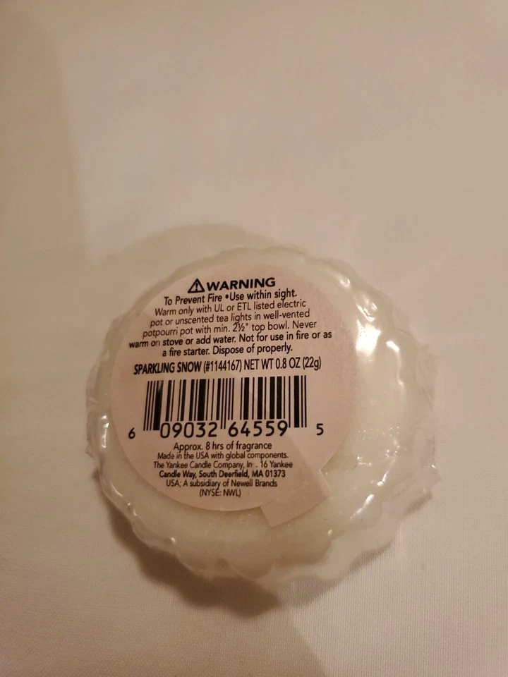 Yankee Candle Sparkling Snow Scent Tart Wax Melt Sealed♡♡ - Image 2 of 3