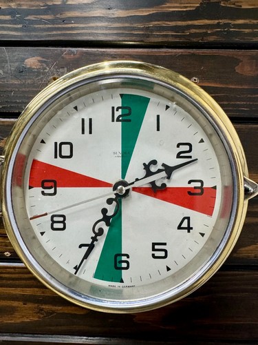 Original Benora Electro Quartz Movement Antique Marine Ship Wall Clock - Germany - Picture 3 of 11