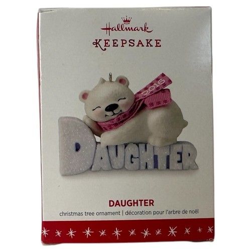 2016 HALLMARK Ornament DAUGHTER hristmas Club Tree Hanging IOB Artist Keepsake - Picture 4 of 13