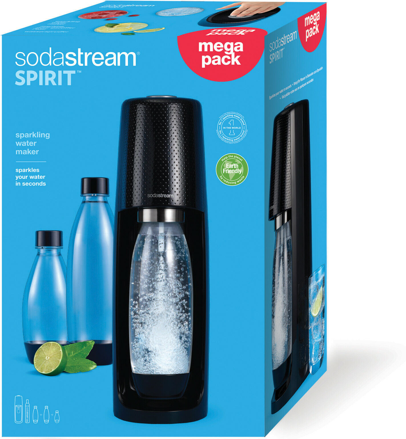 SodaStream Spirit Sparkling Water Drink Maker Megapack Soda Stream Machine