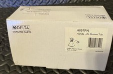 Delta Faucet H697PN Cassidy Two Lever Roman Tub Handle Kit, READ 