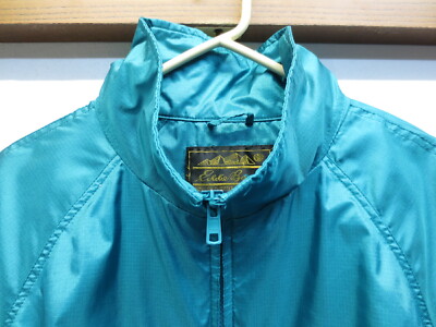 EUC Vintage 1990s Eddie Bauer Teal Blue Sac Jack Vented Hooded