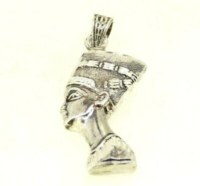 Pendentif Nefertiti Vintage Ans '60 Made in Italy en Argent 800 Femme  UK
