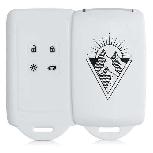 Coque pour boîtier clé de voiture Renault en silicone