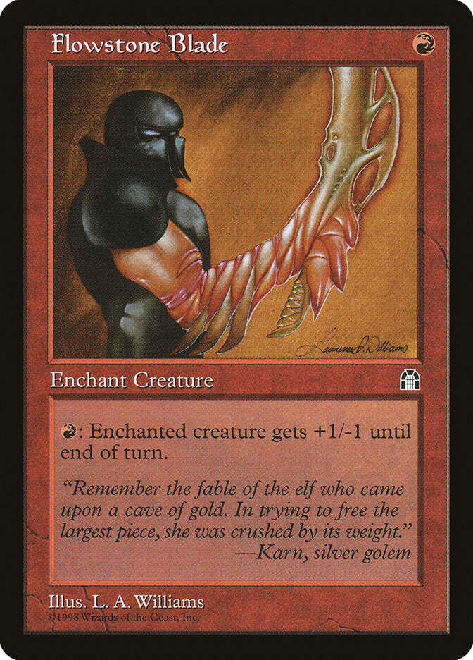 Flowstone Blade [Stronghold] Magic MTG