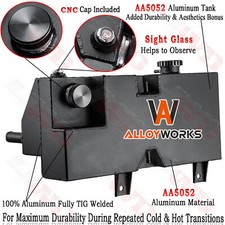 Aluminum Coolant Reservoir Overflow Tank For 08-2017 Kenworth T660 T800 W900 365