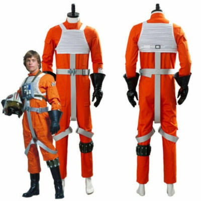Star Wars X-WING Rebel Pilot Cosplay Costume Jumpsuit Uniform Outfit {S