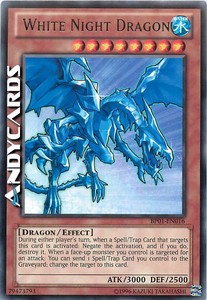Carta Inglese White Night Dragon Drago Notte Bianca Rara Nera Bp01 En016 Ebay