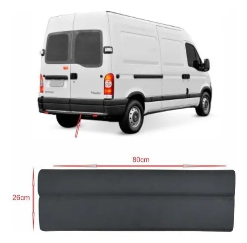 Baguette de porte arriere droite Renault Master 2 et Opel Movano A piece noire 8200653837