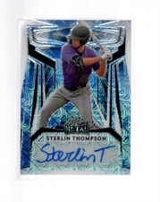 STERLIN THOMPSON 2023 LEAF METAL DRAFT AUTO CARD #BA-ST1  1/1