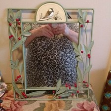 Beautiful Metal Mirror And Stand
