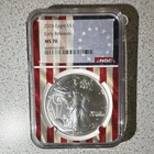 2026 MS70 American Silver Eagle with US Flag Core