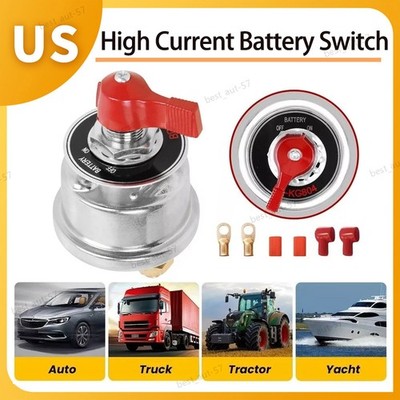 300A 12V High Current Master Battery Disconnect Switch Heavy Duty Power Cut Off