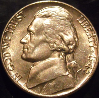 #ad 1942 Jefferson Nickel Gem BU Uncirculated Full Steps Full Step $98.99