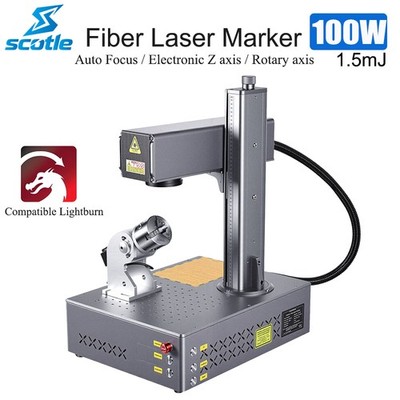 Auto Focus 100W JPT M7 Mopa Fiber Laser Marking Machine 175*175mm Color Marking