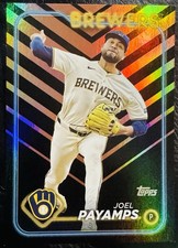 2024 Topps Update Joel Payamps US153 Holiday Foil Milwaukee Brewers