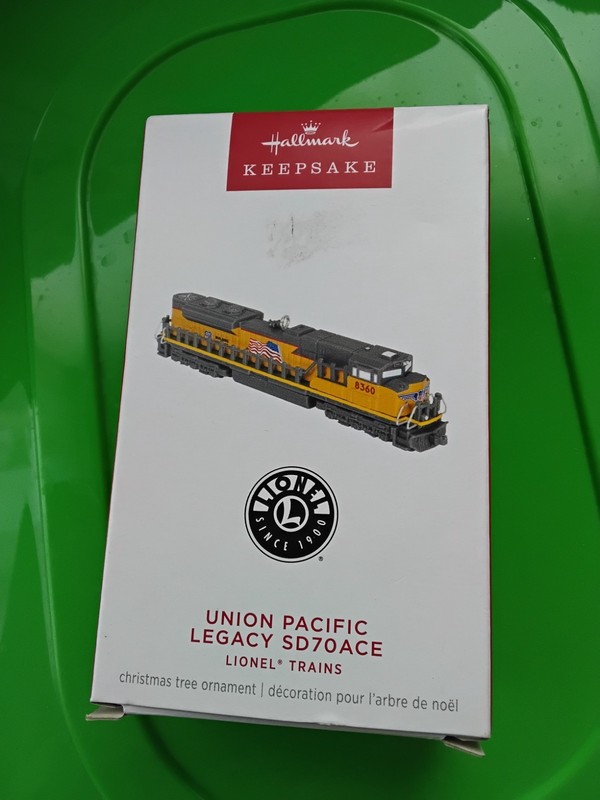 Hallmark 2024 Ornament Lionel Trains Union Pacific Legacy SD70ACE Metal - 29th