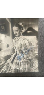 Vintage Bette Davis Cinema Postcard, Signature Autograph