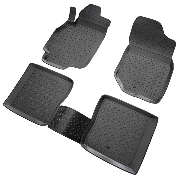 3D Gummi Fussmatten Passend FüR Mitsubishi Lancer Ix | Bj 2003-2008 | Passgenau-image