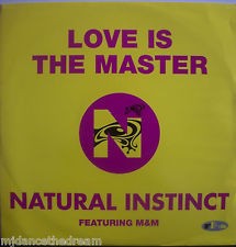 Natural Instinct  Featuring M & M  - Love Is The Master (12'')