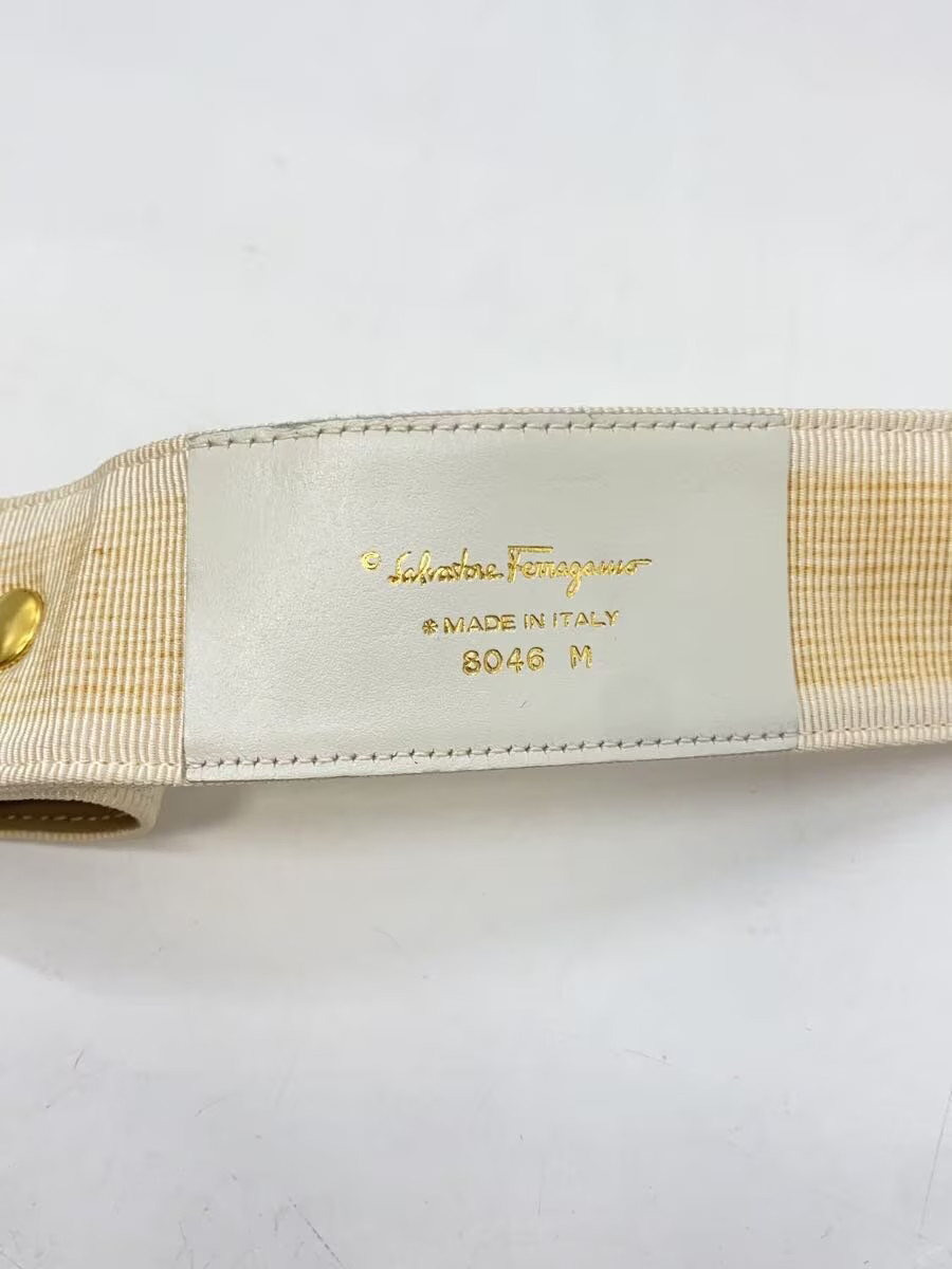 Salvatore Ferragamo ホワイトレザーベルト Salvatore Ferragamo Belt White Women's | eBay