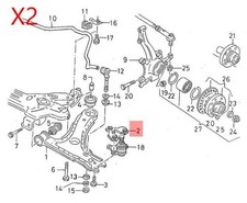 Original VW SEAT Caddy Clásico Jetta Corrado Derby 2x Placa de Retención 191407175