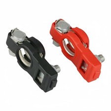 Car Battery Terminal Connector Clamp Positive Negative Top Post 1 Pair Car Battery Terminal Connector Clamp Positive Negative Top Post 1 Pair