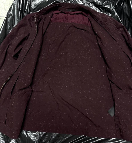*AllSaints Mens Burgundy Cassady Full-Zip Long Sleeve Shirt Jacket M MEDIUM* image 6