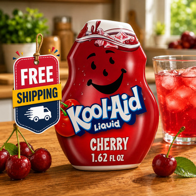 Kool-Aid Liquid Cherry Artificially Flavored Soft Drink Mix, 1.62 fl oz Bottle