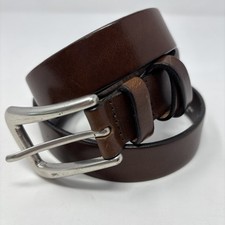 Vintage Women's Circa Brown Italian Leather Belt Sz XL 36/37 Made in USA