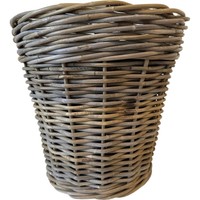Van Der Leeden Drypot Rattan Pflanzkorb Outdoor Grau Ø 46 Cm HöHe 47 Cm Sylter