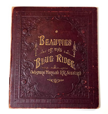 BEAUTIES BLUE RIDGE souvenir fold out album WESTERN MARYLAND RAILROAD 1880s