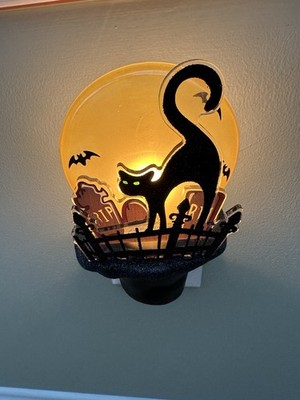 Spooky Cat Graveyard Halloween Night Light Costco Preowned